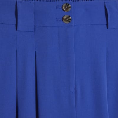 Blue Wide Leg Trousers