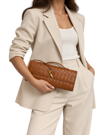BOTTEGA VENETA Andiamo Top Handle Long Clutch