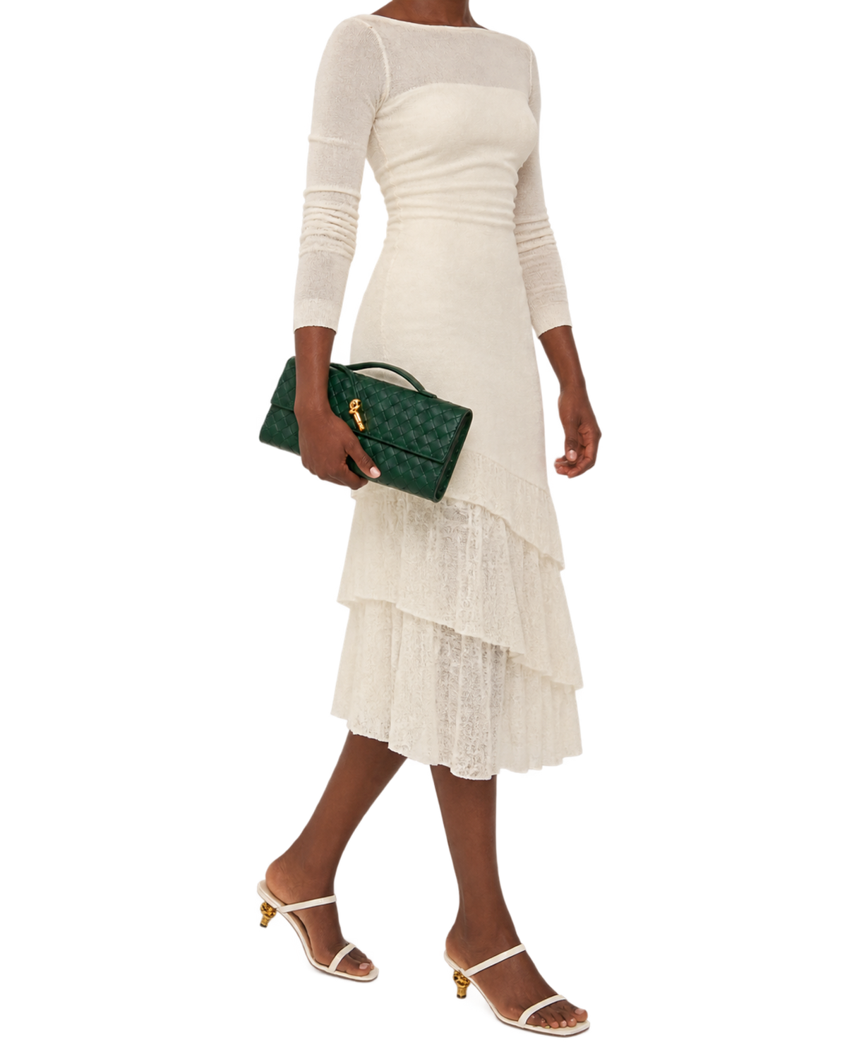 BOTTEGA VENETA Andiamo Top Handle Long Clutch