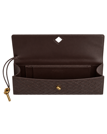 BOTTEGA VENETA Andiamo Top Handle Long Clutch