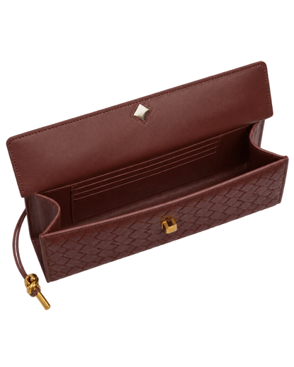 BOTTEGA VENETA Andiamo Top Handle Long Clutch
