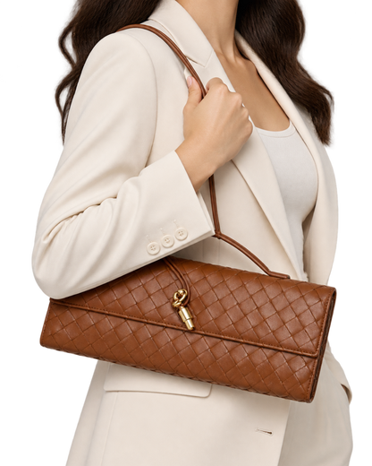 BOTTEGA VENETA Andiamo Top Handle Long Clutch