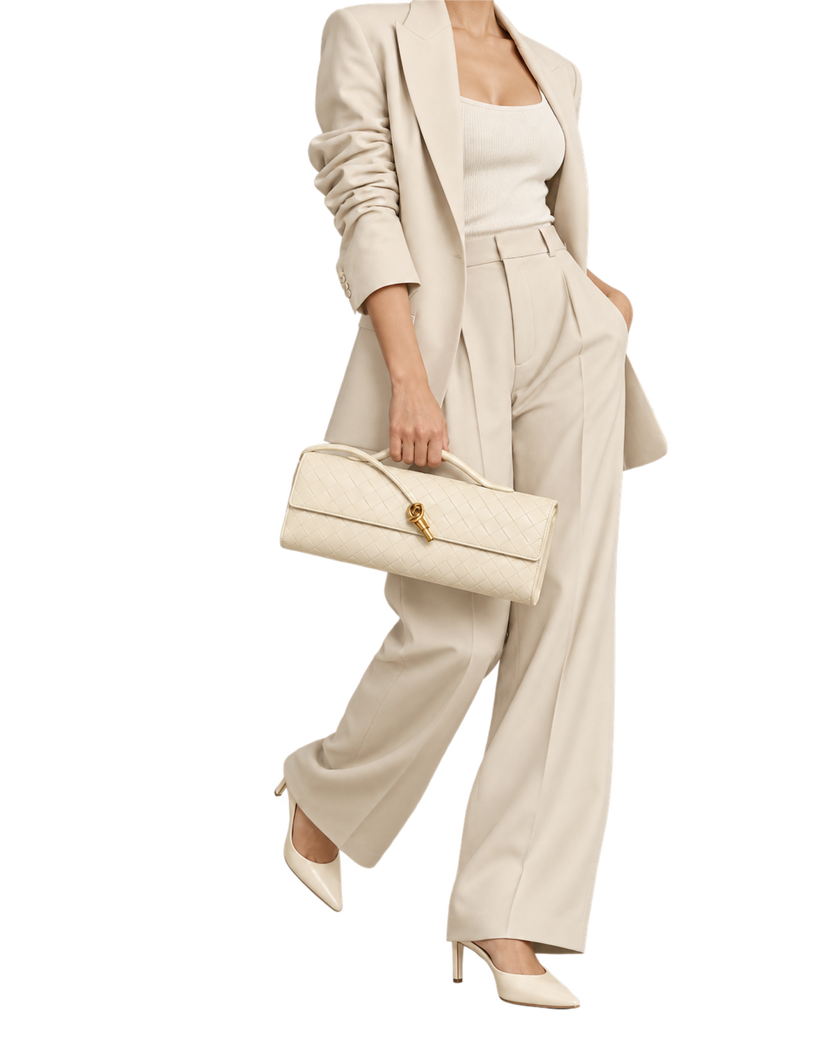 BOTTEGA VENETA Andiamo Top Handle Long Clutch