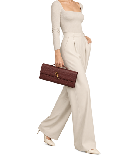 BOTTEGA VENETA Andiamo Top Handle Long Clutch