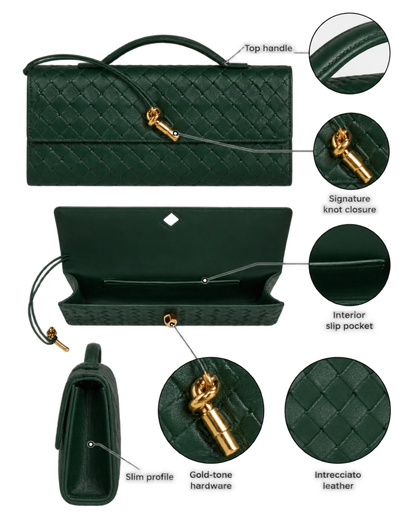 BOTTEGA VENETA Andiamo Top Handle Long Clutch