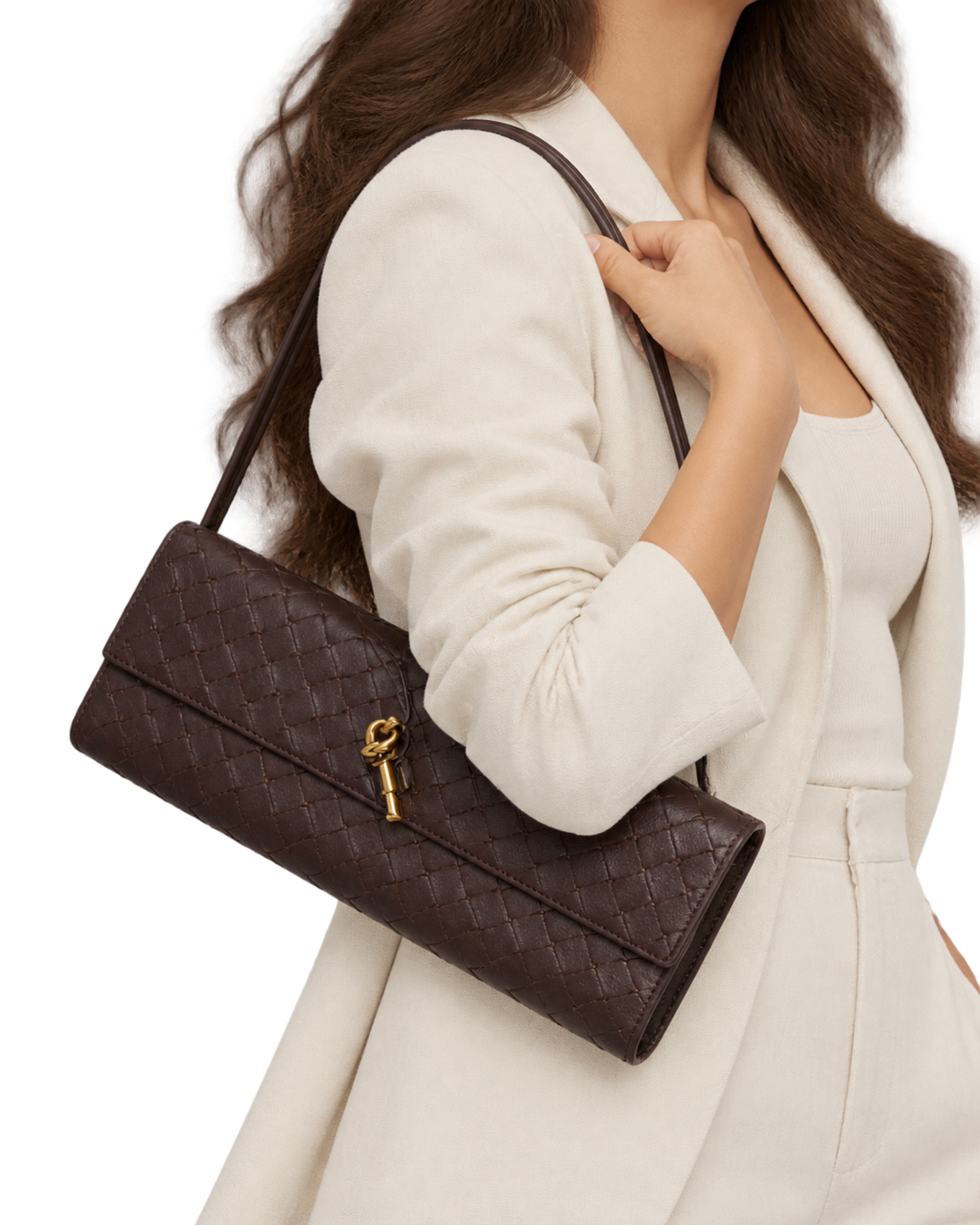 BOTTEGA VENETA Andiamo Top Handle Long Clutch