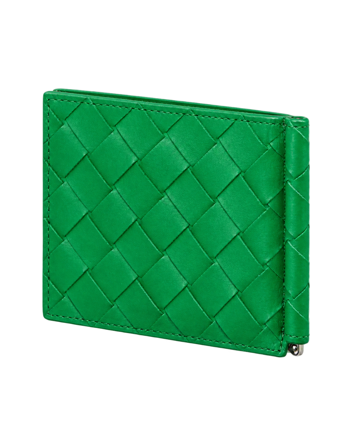 Bottega Veneta Bill Clip Wallet Parquet