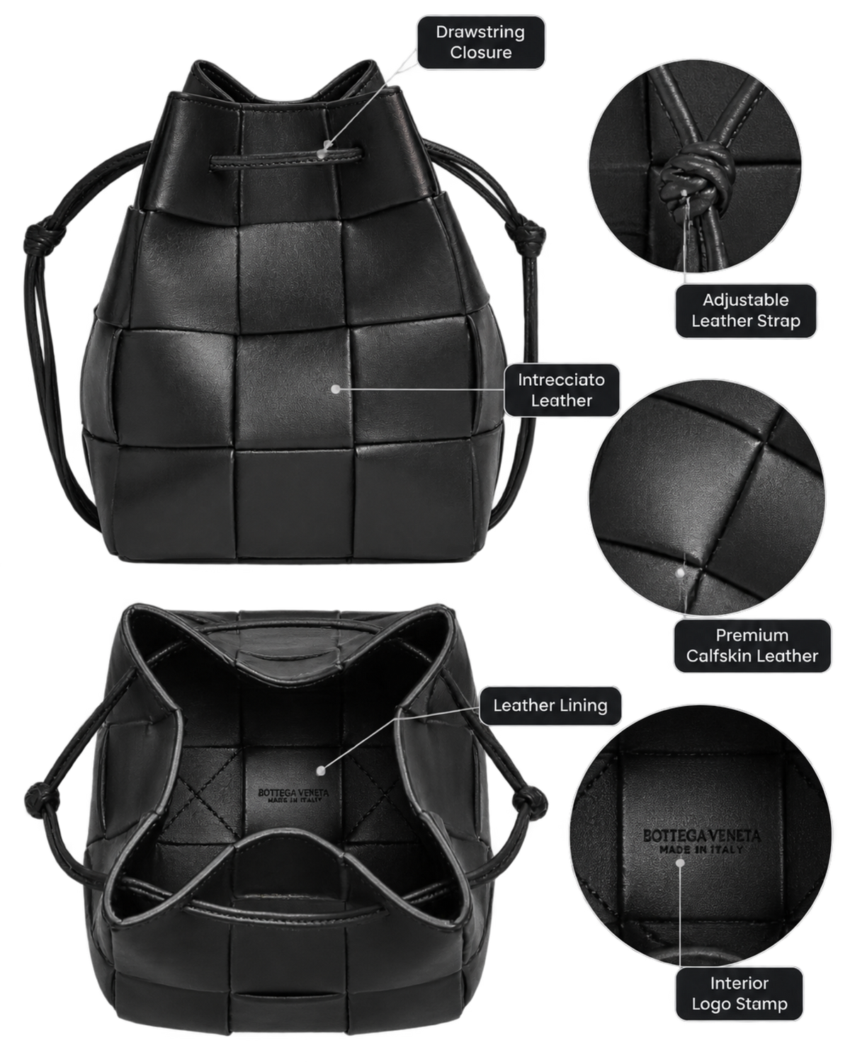 BOTTEGA VENETA Cassette Small Cross-Body Bucket Bag