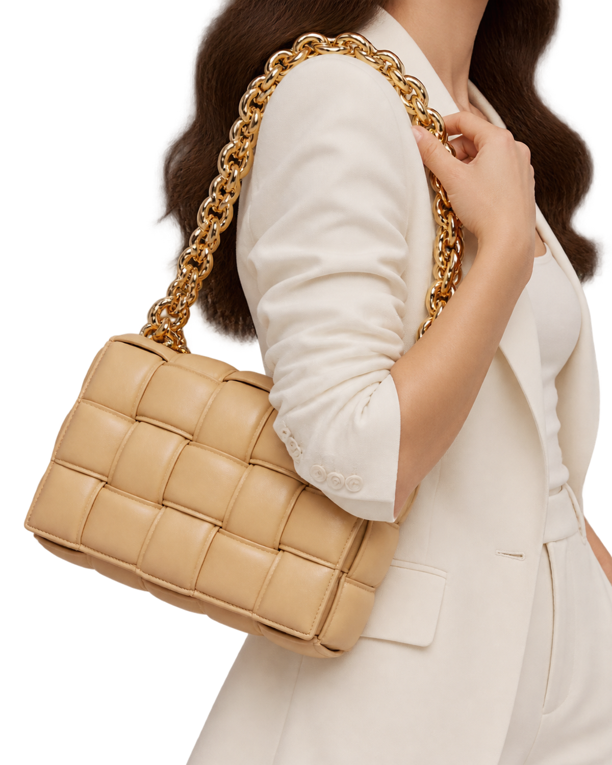 BOTTEGA VENETA Chain Cassette Padded Shoulder Bag