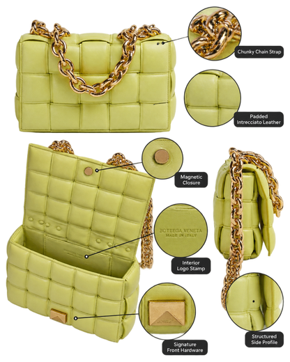 BOTTEGA VENETA Chain Cassette Padded Shoulder Bag