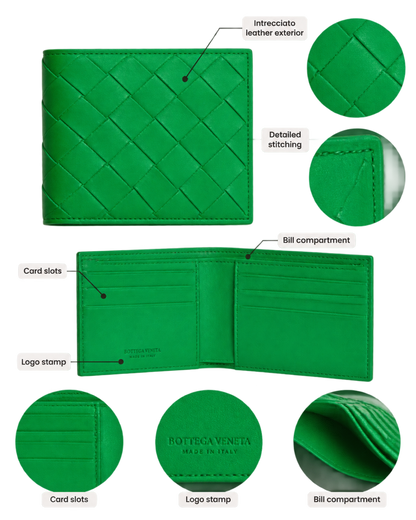 Bottega Veneta Intrecciato Bi-Fold Wallet