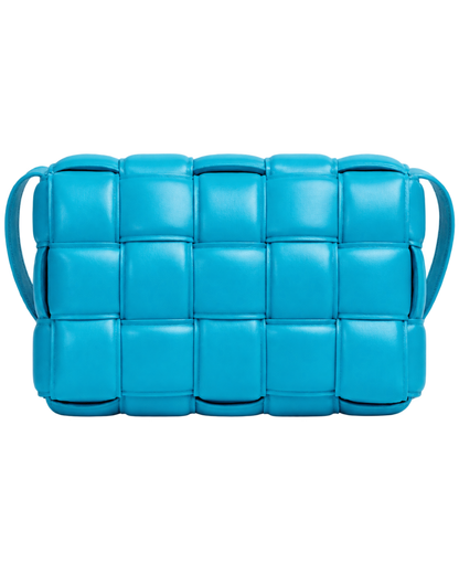 Bottega Veneta Padded Intreccio Cassette Crossbody Bag Pool