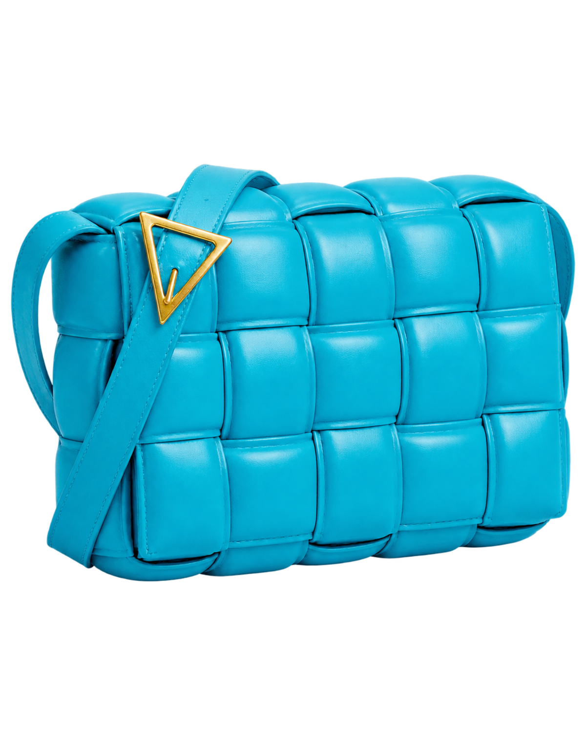Bottega Veneta Padded Intreccio Cassette Crossbody Bag Pool