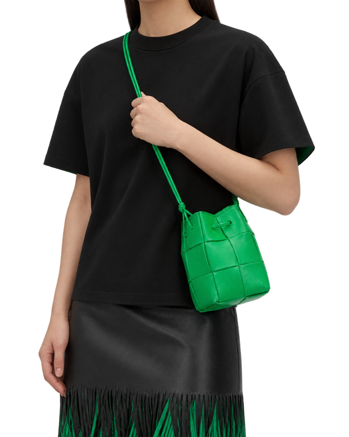 BOTTEGA VENETA Woven Cassette Bucket Bag