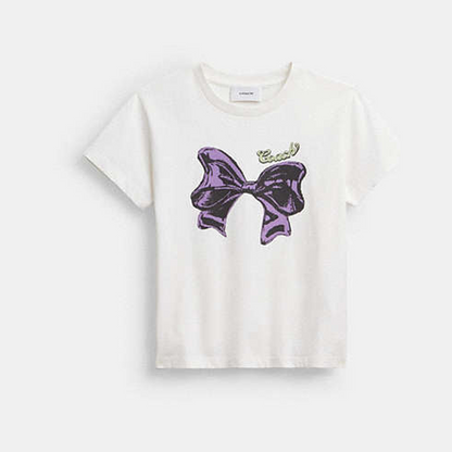 Bow T-Shirt In Organic Cotton