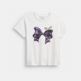 Bow T-Shirt In Organic Cotton