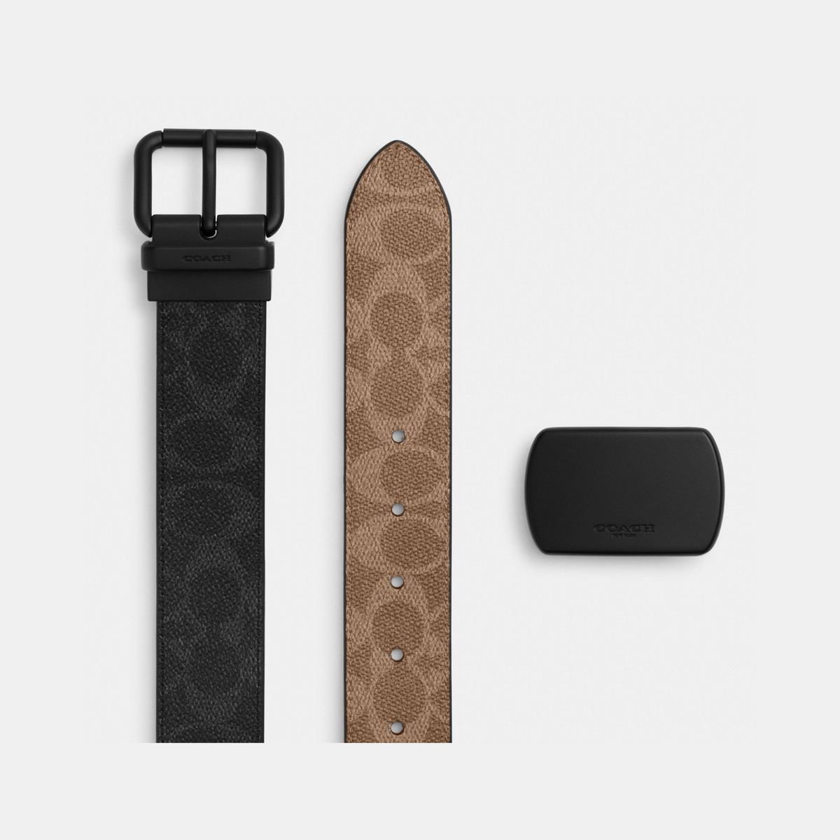 Boxed Roller Buckle Cut-To-Size Reversible Belt, 38 Mm