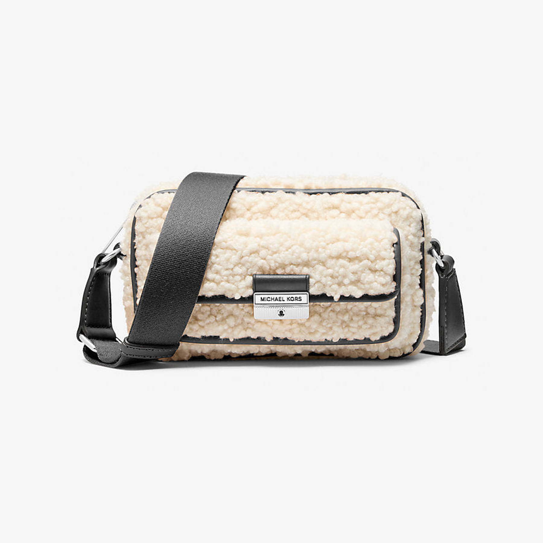 Bradshaw Extra-Small Faux Shearling Camera Crossbody Bag