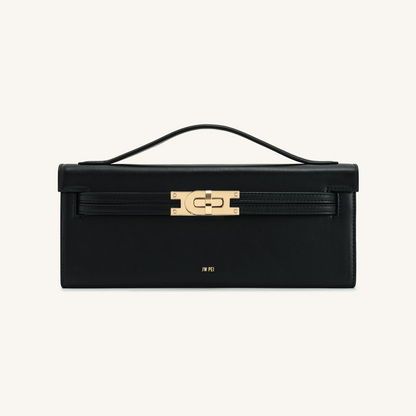 Bria Structured Top Handle Bag - Black