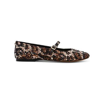 Brissa Leopard Ballet Pumps