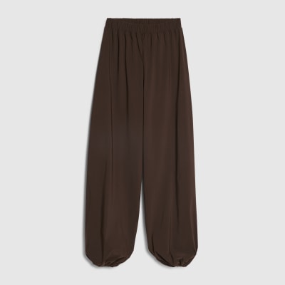 Brown Balloon Leg Trousers