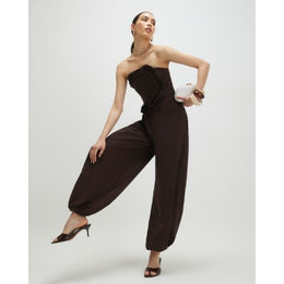 Brown Balloon Leg Trousers