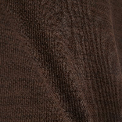 Brown Banded Hem Drape Top