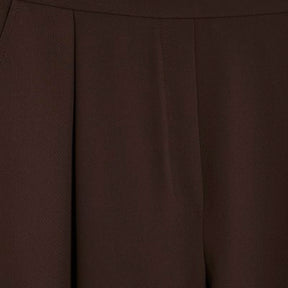 Brown Barrel Leg Trousers