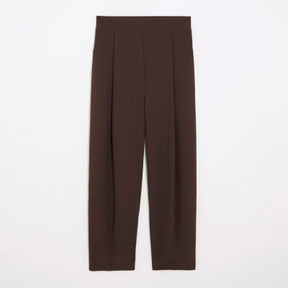 Brown Barrel Leg Trousers