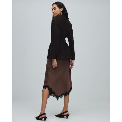 Brown Belted Suede Jacket