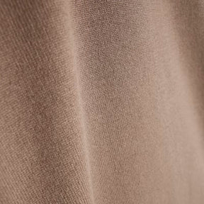 Brown Button Detail Knitted T-shirt