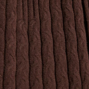 Brown Cable Knit Trousers