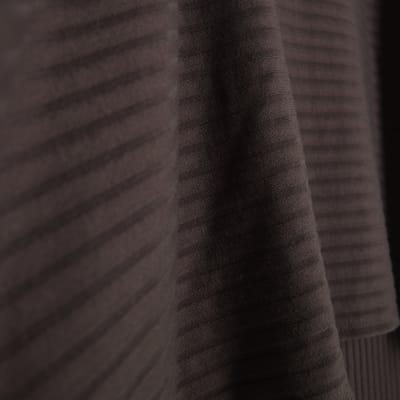 Brown Cape Midi Dress