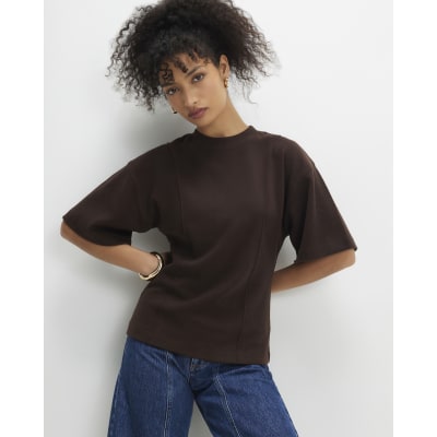 Brown Cosy Short Sleeve T-Shirt