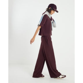 Brown Cosy Wide Leg Trousers
