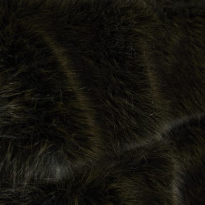Brown Cropped Faux Fur Jacket