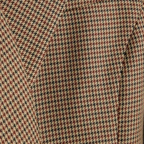 Brown Dogtooth Cropped Blazer