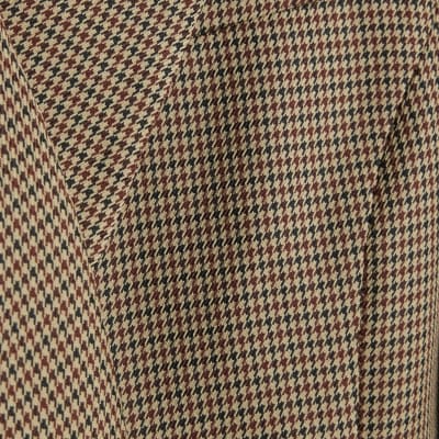 Brown Dogtooth Cropped Blazer