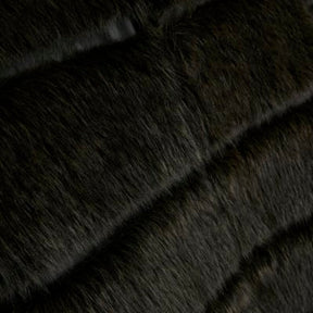 Brown Faux Fur Panelled Coat