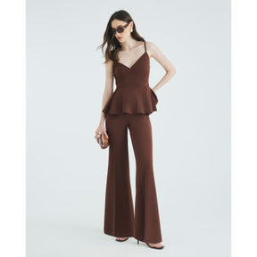 Brown Flared Trousers
