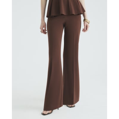 Brown Flared Trousers