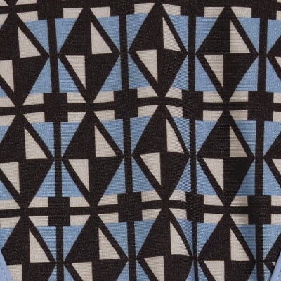 Brown Geometric Print Bikini Bottoms