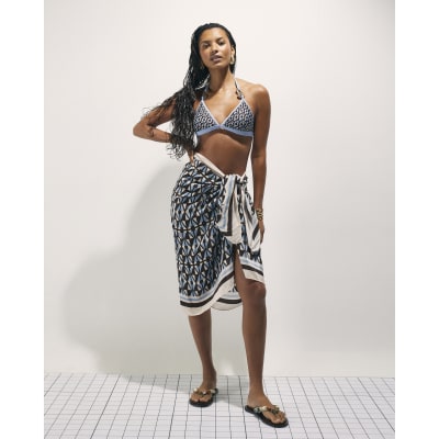 Brown Geometric Sarong