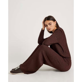 Brown Glitter Wide Leg Trousers