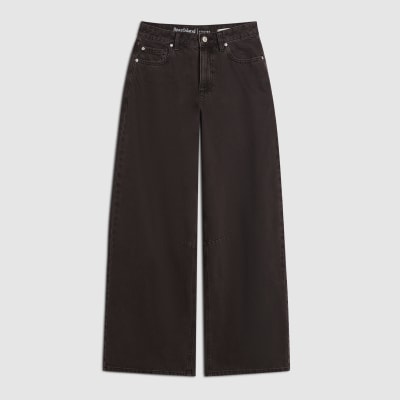 Brown High Waisted Baggy Jeans