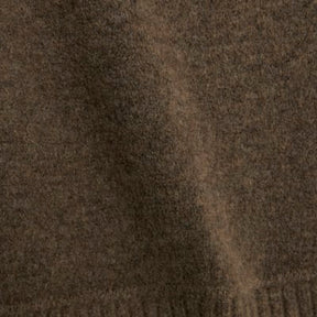 Brown Knitted Bardot Jumper