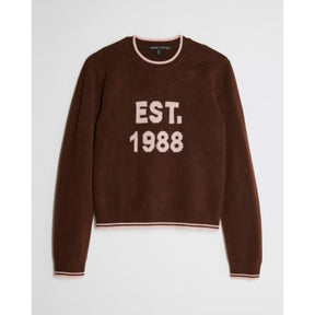 Brown Knitted EST 1988 Jumper