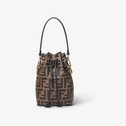 Brown leather mini-bag