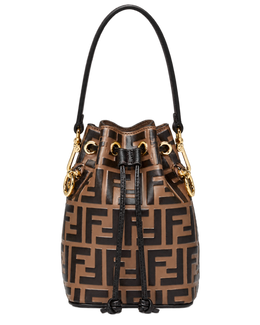 Brown leather mini-bag