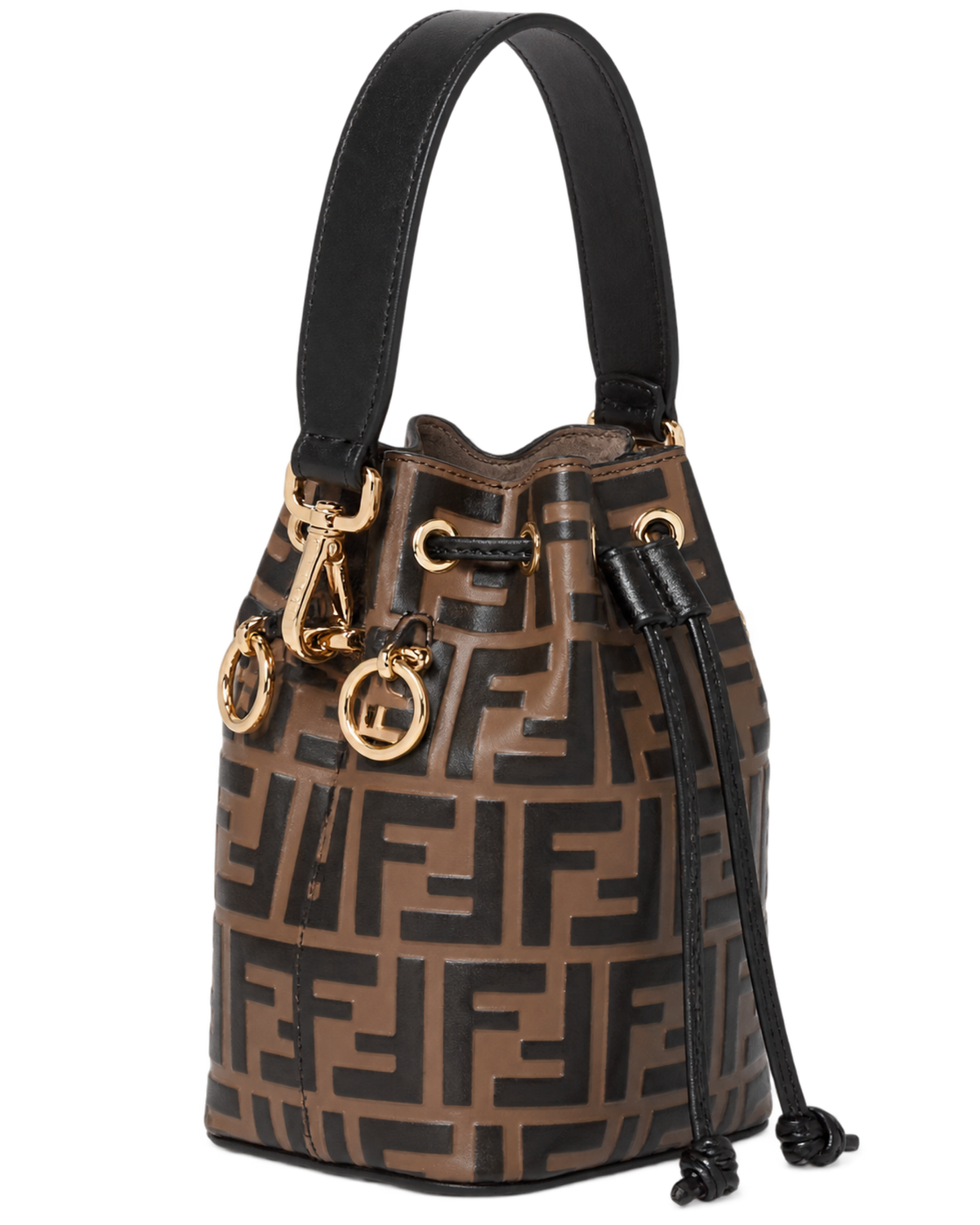 Brown leather mini-bag